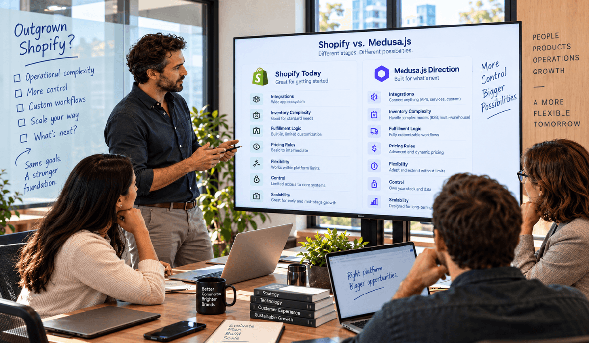 Should You Move from Shopify to Medusa.js? What We Told a Retailer That Had Outgrown Shopify